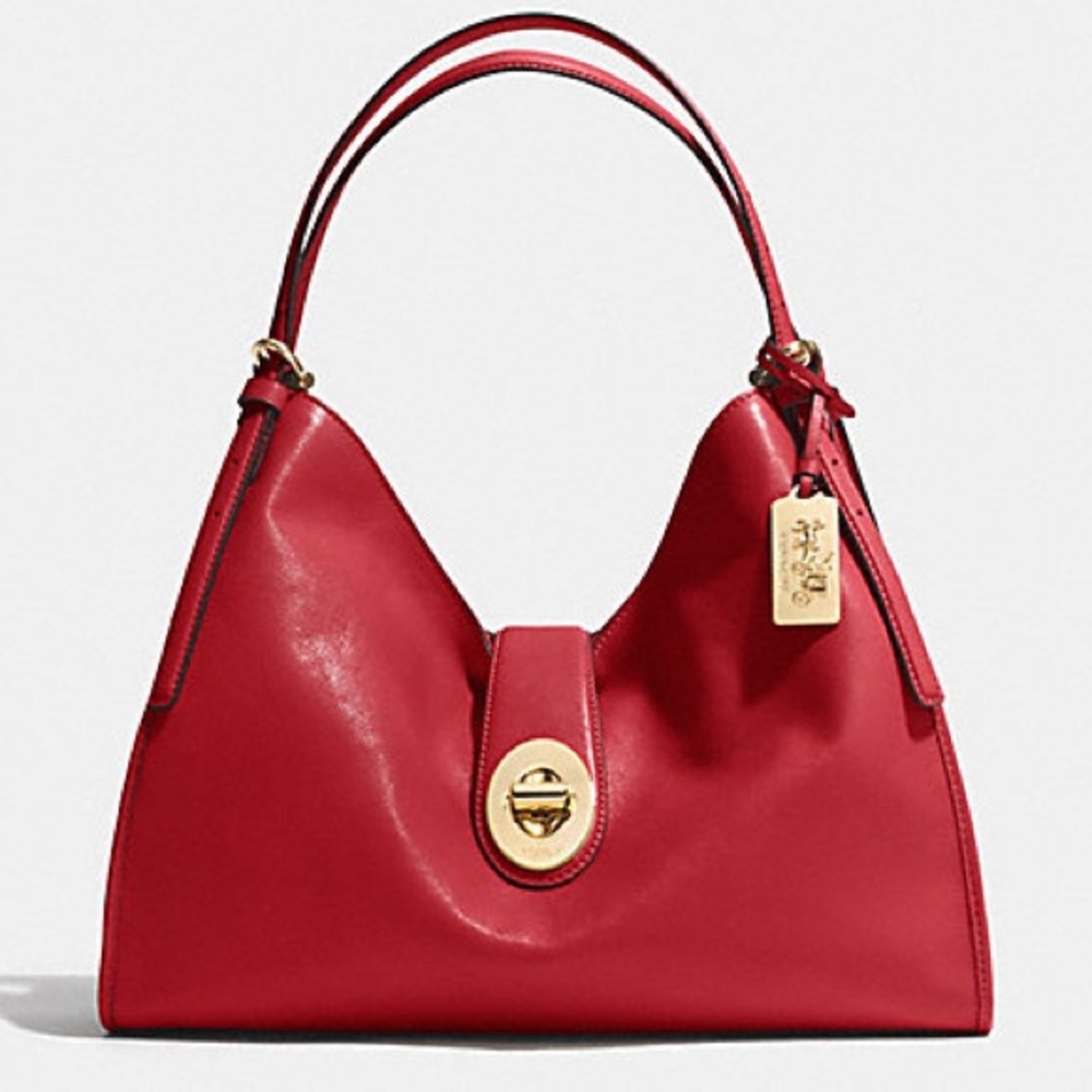 NWT Coach Madison Carlyle Leather Shoulder Bag